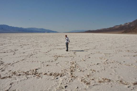 Ponto mais baixo das américas, a Badwater Basin, no Death Valley National Park, na Califórnia - EUA